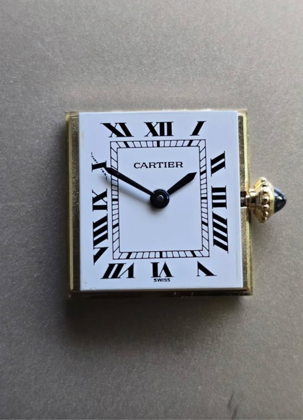 Vintage Cartier Louis Tank 6711 | 18K Yellow Gold | Rare Paris Dial | Cartier Serviced
