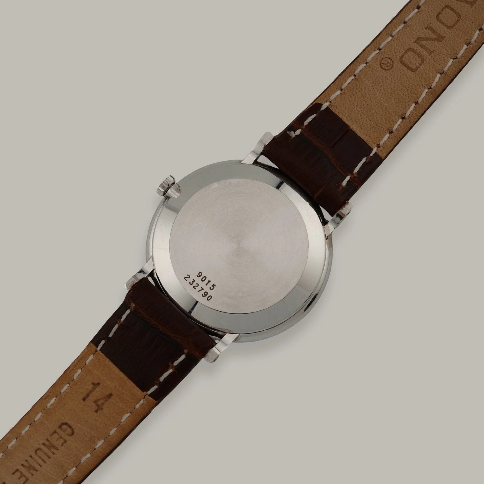Piaget 9015 18K White Gold Hawk’s Eye Dial Vintage Ultra-Thin Watch