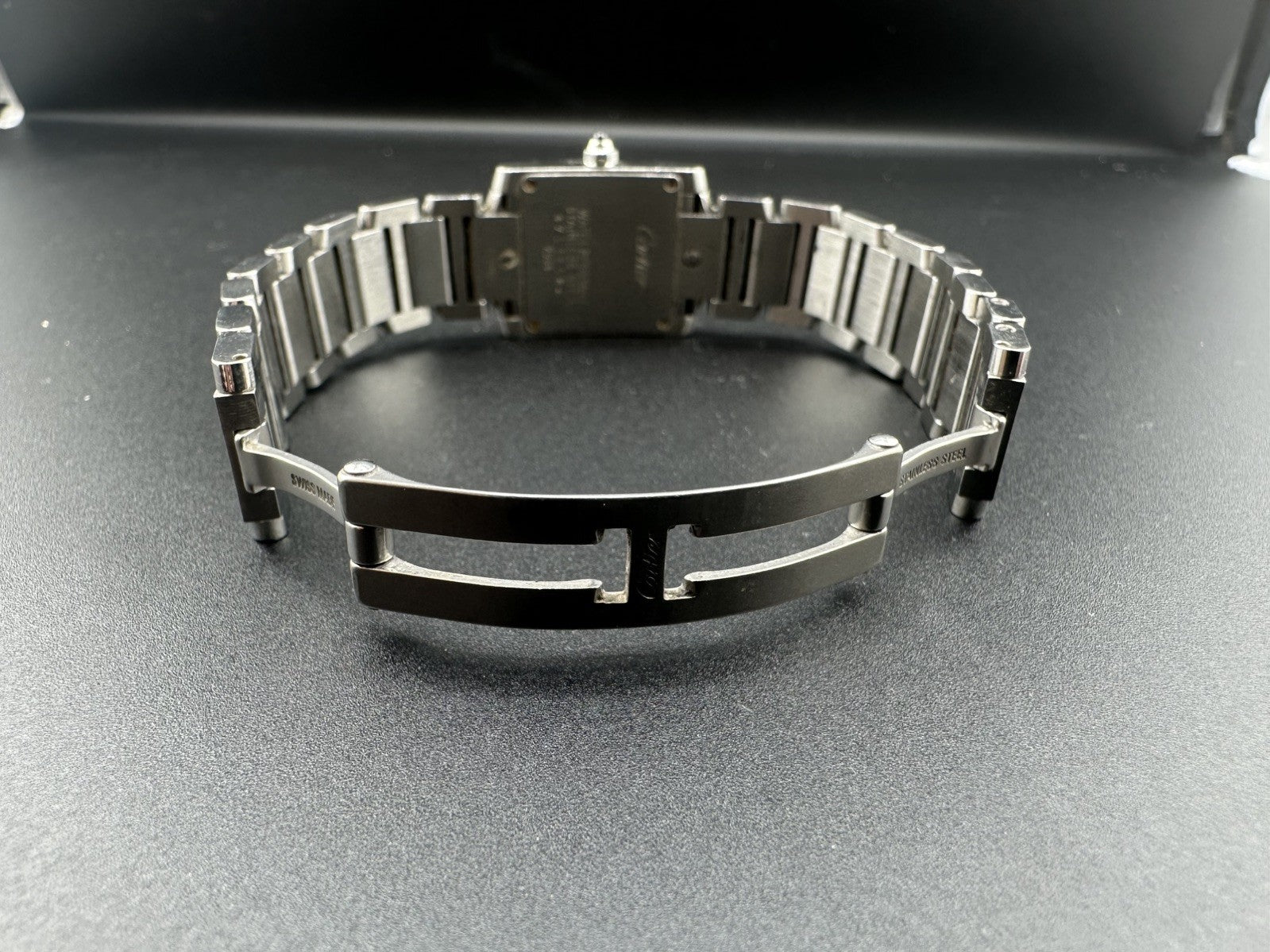 Vintage Cartier Tank Francaise 2384 W51008Q3 Stainless Steel 20mm Ladies Quartz Watch with Pouch - Free Shipping