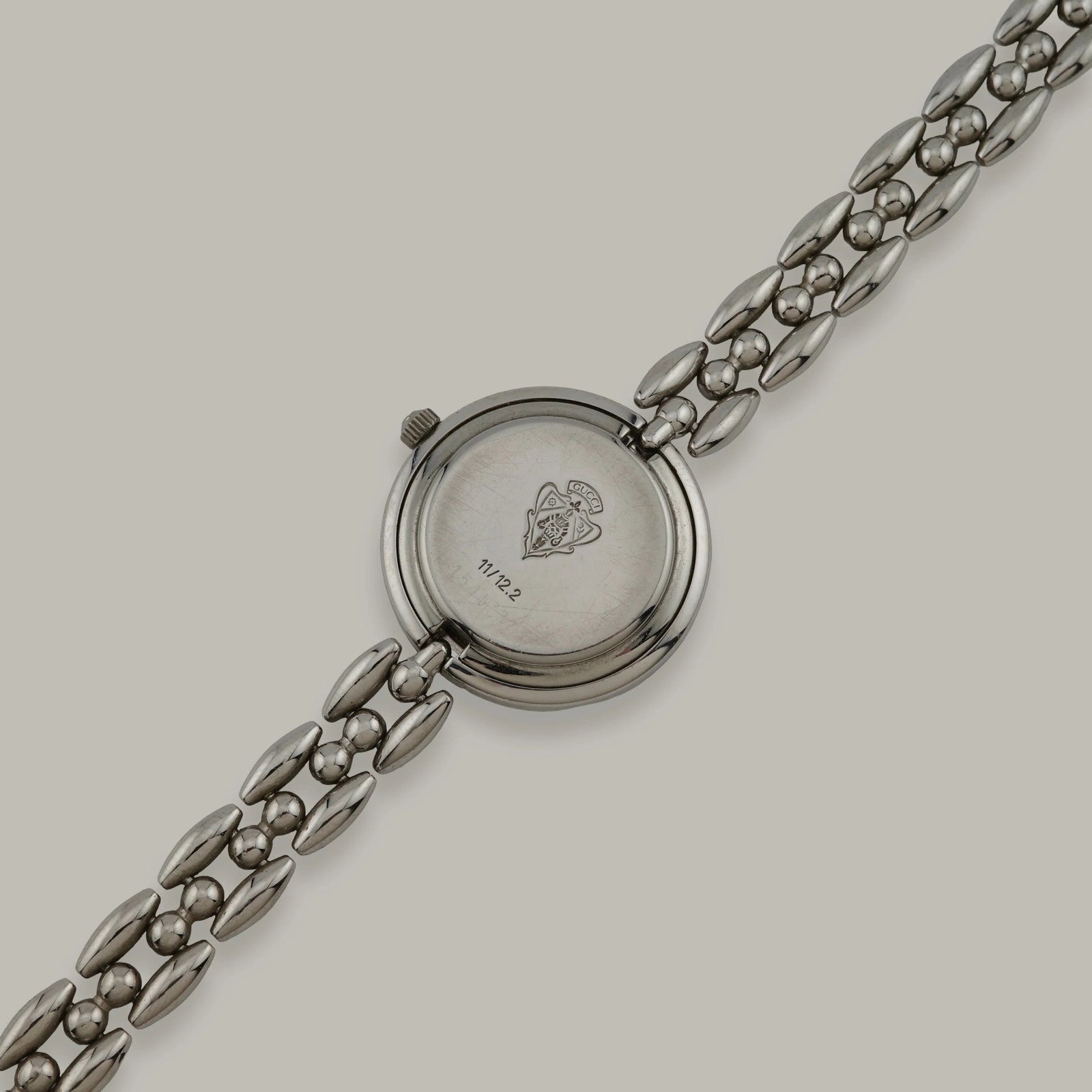 Steel Gucci Interchangeable Bezel Ladies Watch