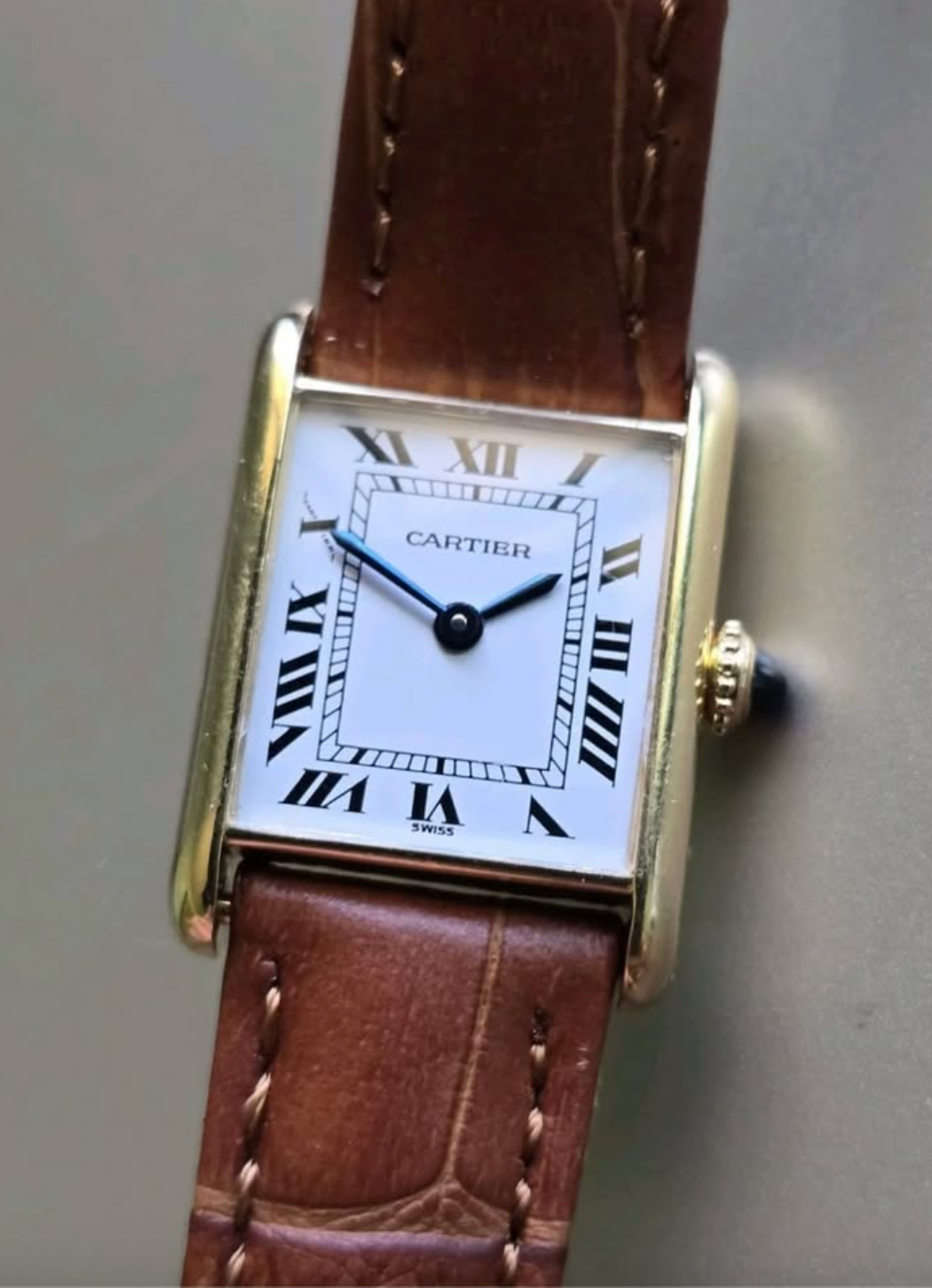 Vintage Cartier Louis Tank 6711 | 18K Yellow Gold | Rare Paris Dial | Cartier Serviced