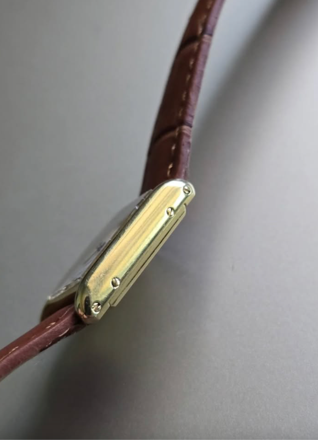 Vintage Cartier Louis Tank 6711 | 18K Yellow Gold | Rare Paris Dial | Cartier Serviced