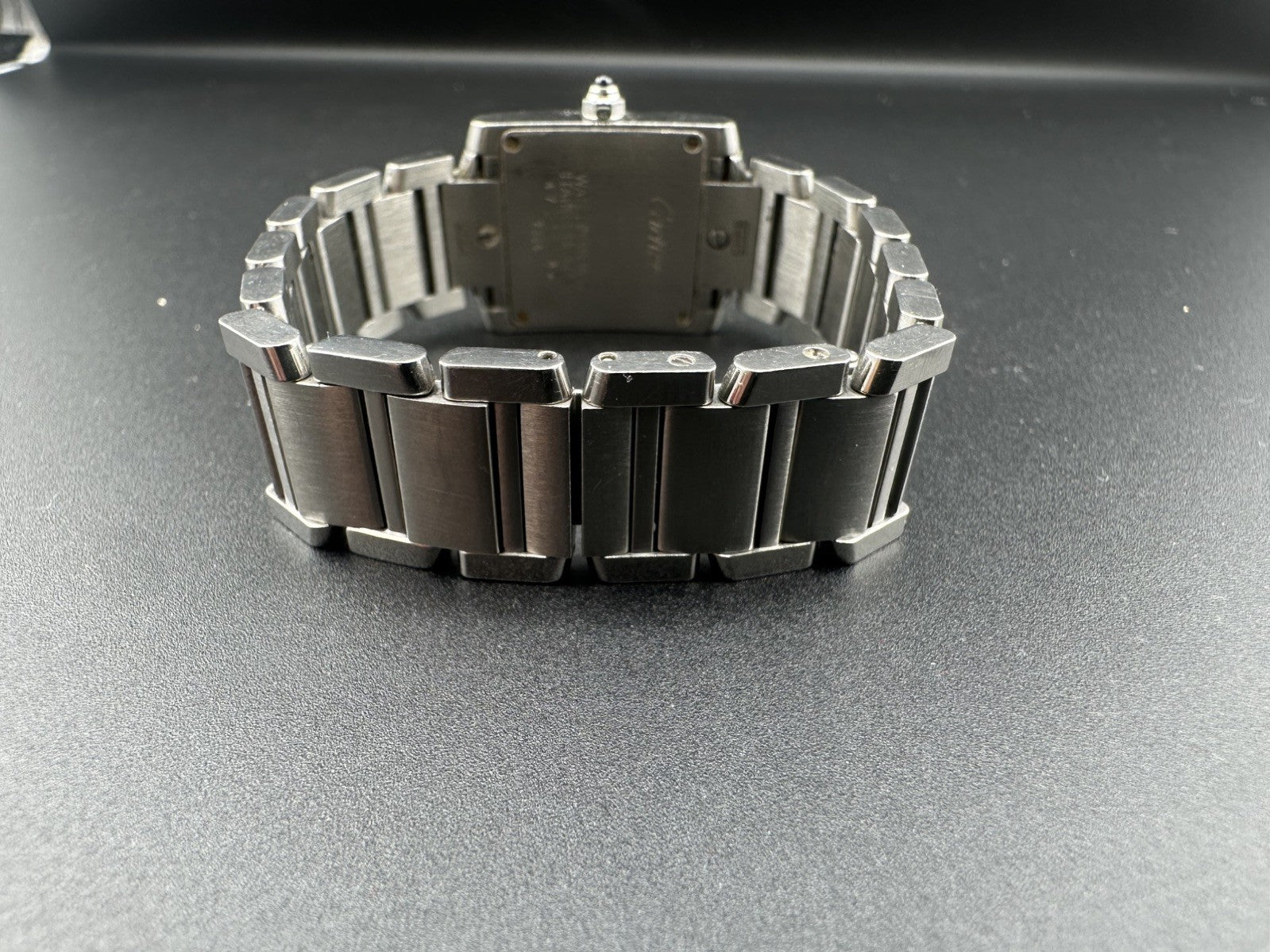 Vintage Cartier Tank Francaise 2384 W51008Q3 Stainless Steel 20mm Ladies Quartz Watch with Pouch - Free Shipping