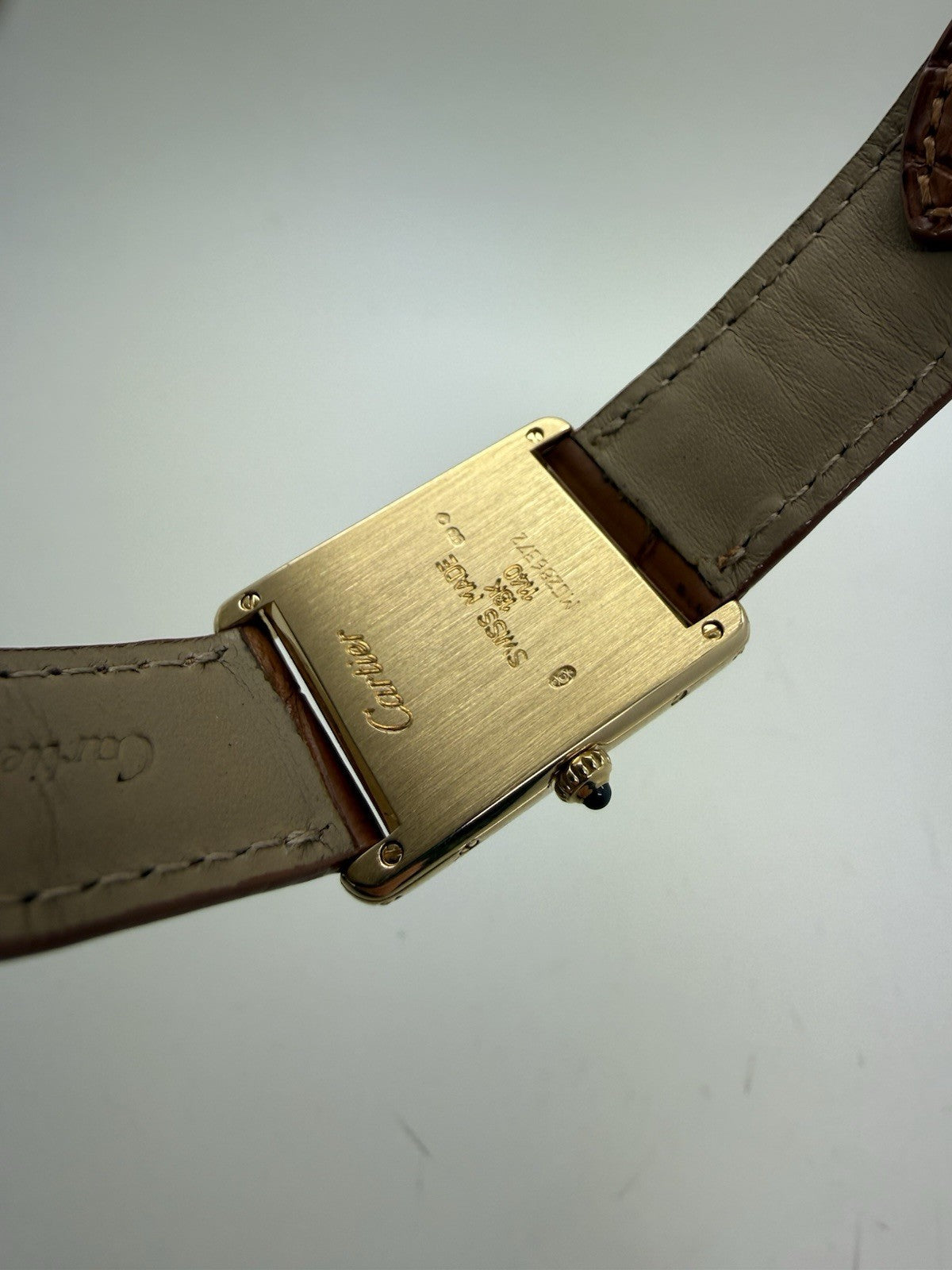 Vintage Cartier Tank Louis 18k Yellow Gold 23mm Quartz Ladies Watch W1512856