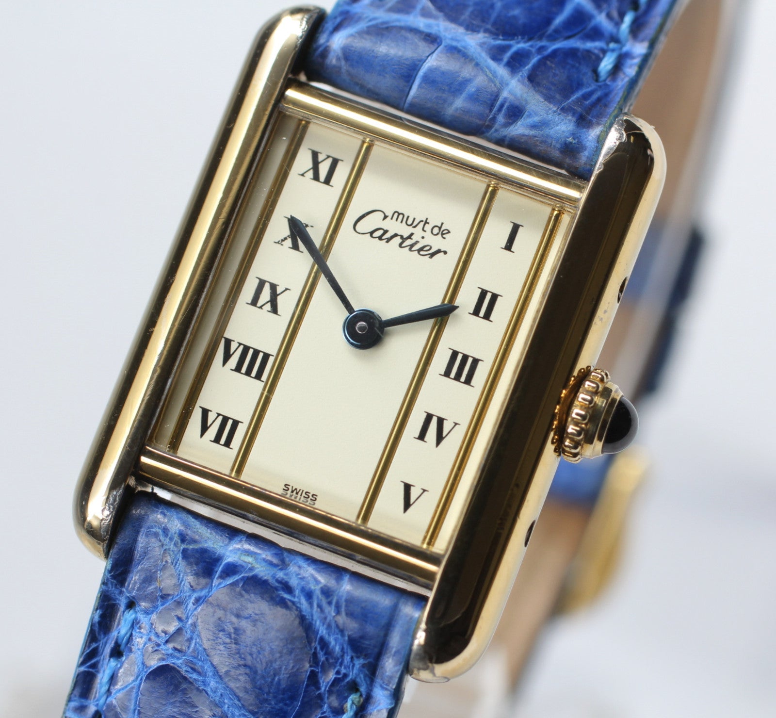 Vintage [Exc+5] Cartier Must de Cartier Tank 5057001 SM 20mm Women's Qz Watch #z-1597