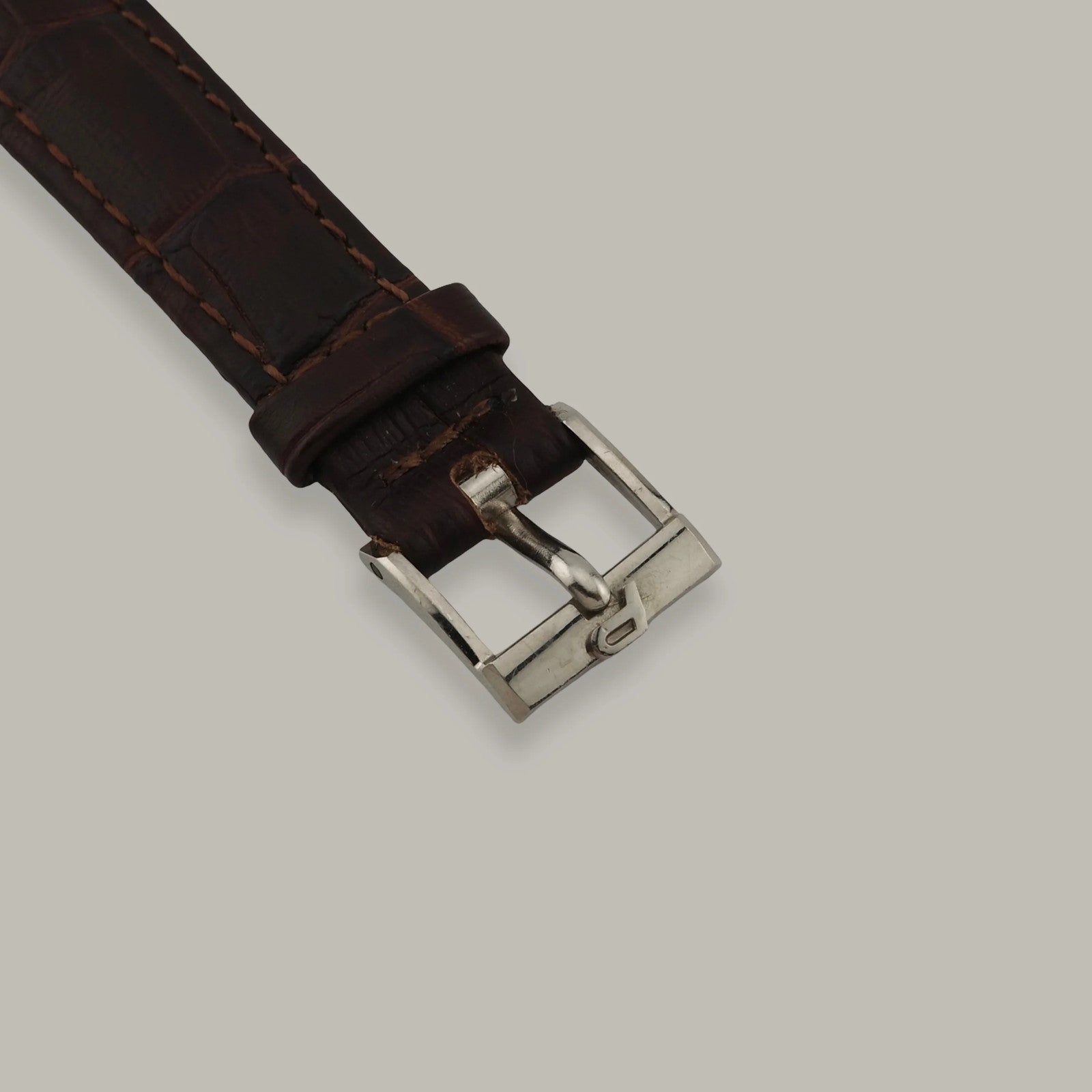 Piaget 9015 18K White Gold Hawk’s Eye Dial Vintage Ultra-Thin Watch